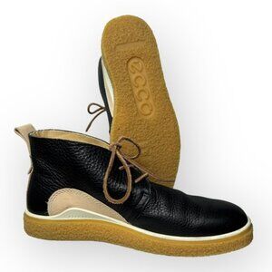 ECCO Black Powder CrepeTray Trento Sambal Leather  Chukka Boot